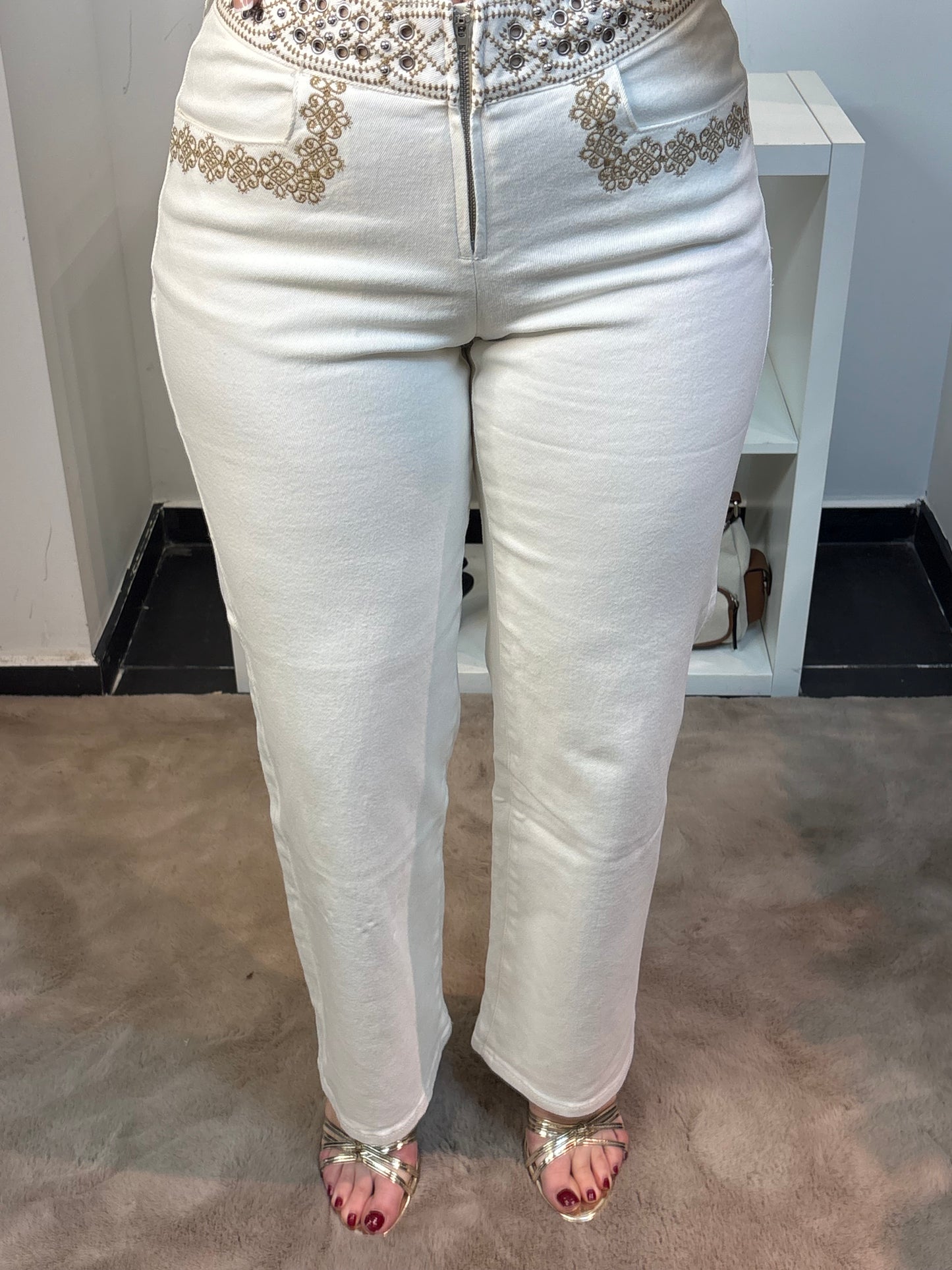 JEANS BRODÉE