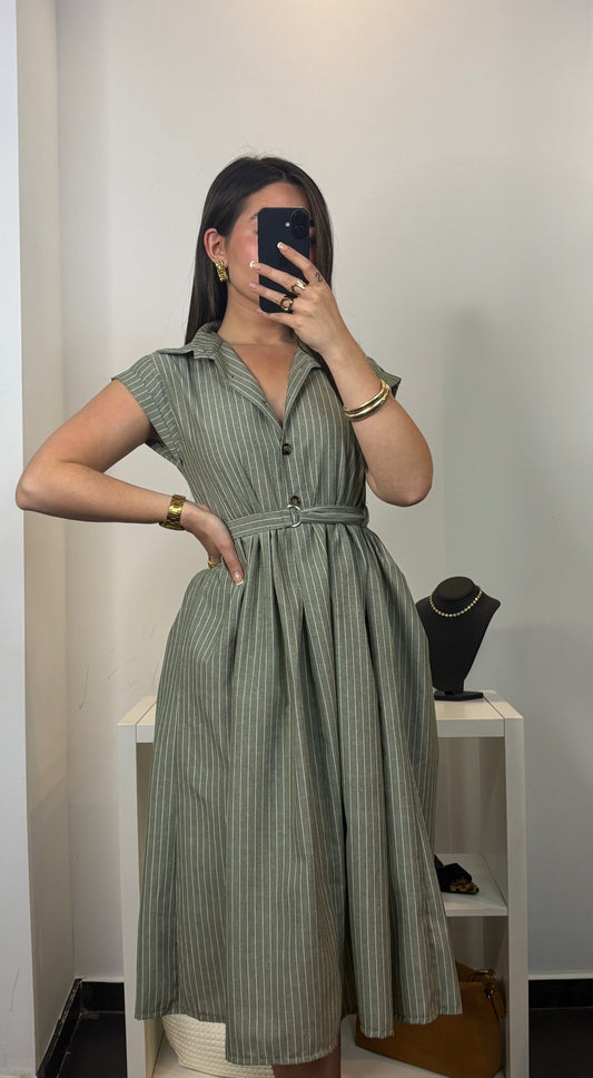 ROBE À RAYURE