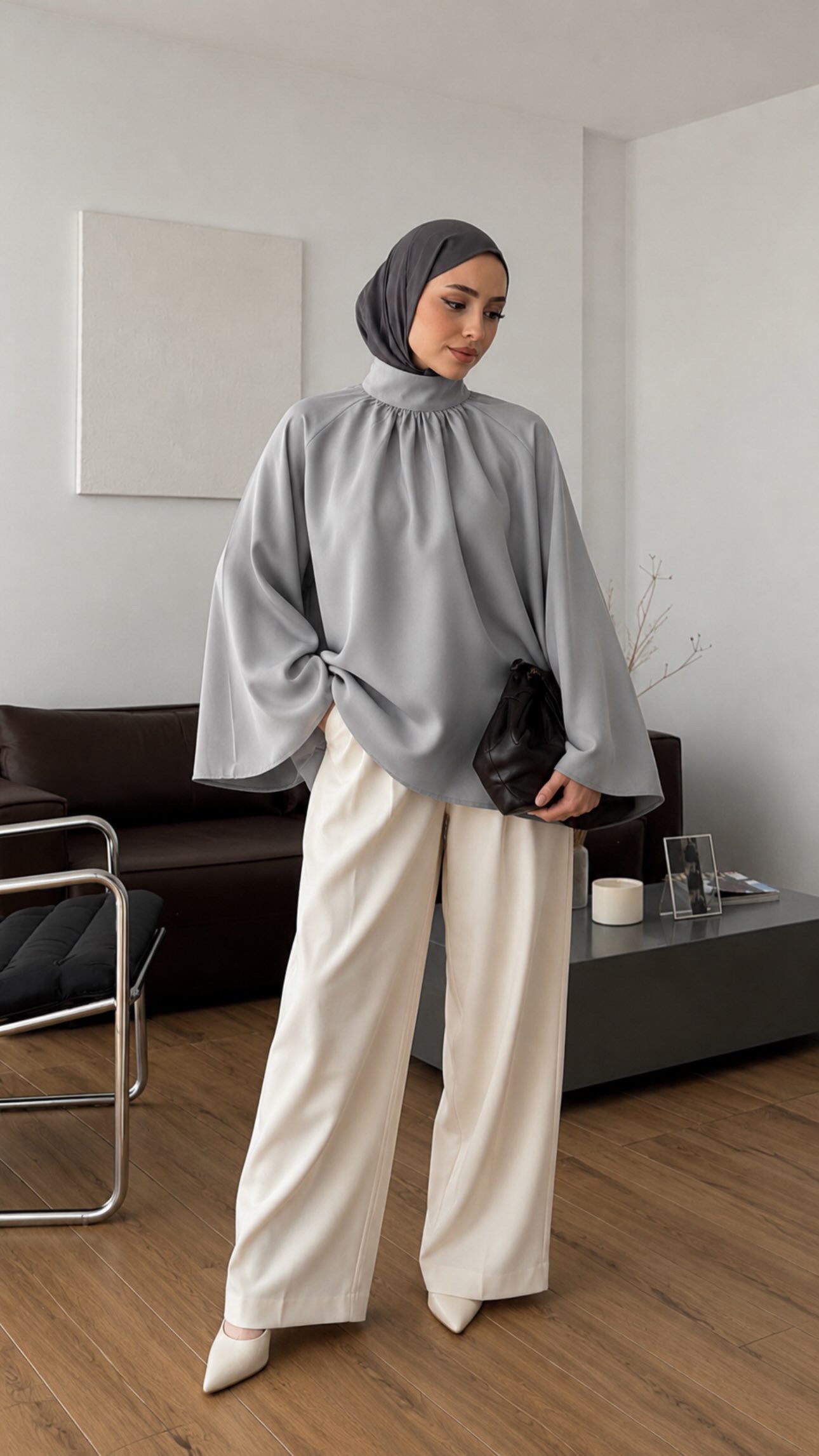 BLOUSE COL MONTANT