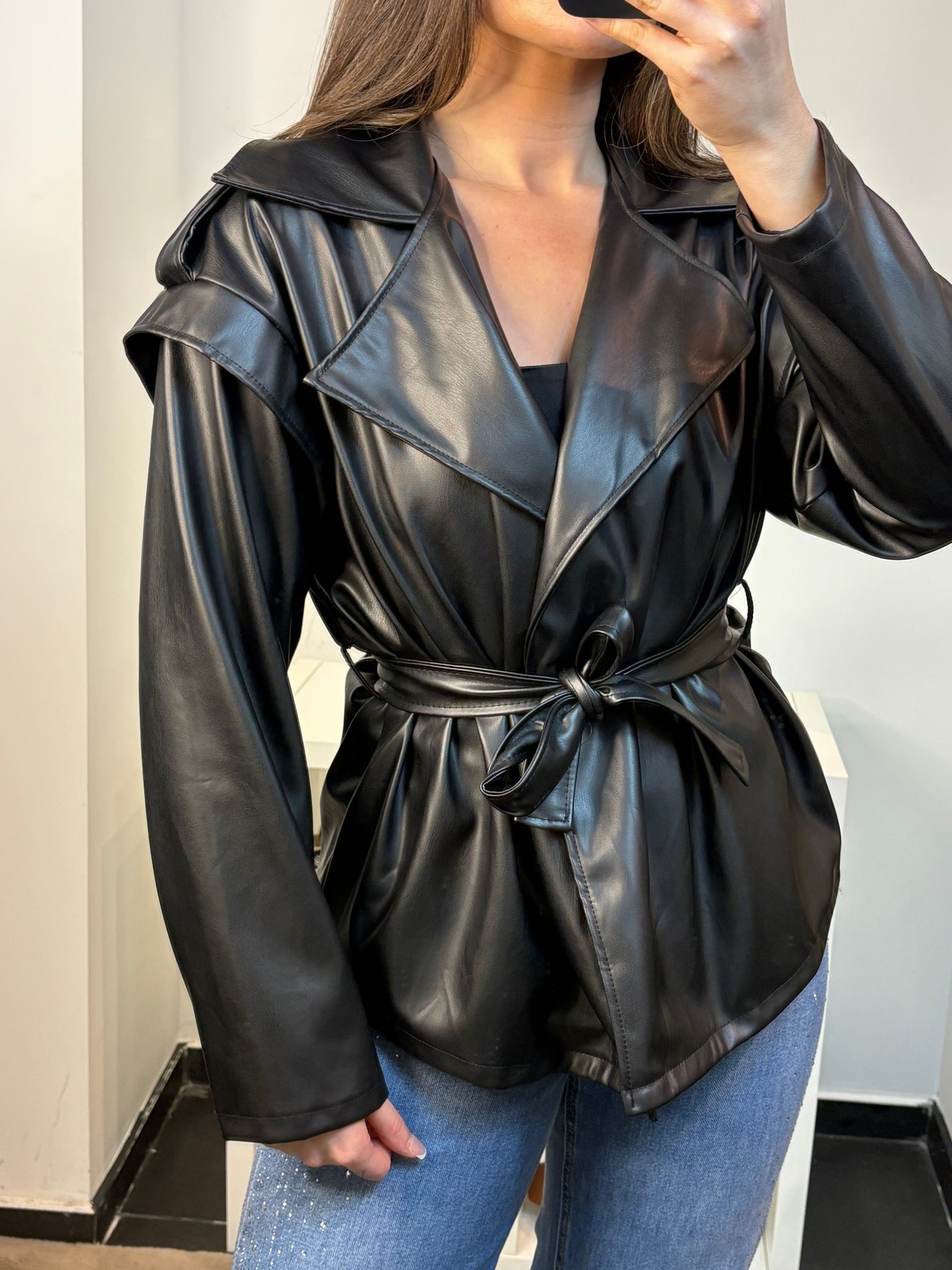 VESTE SIMILICUIR
