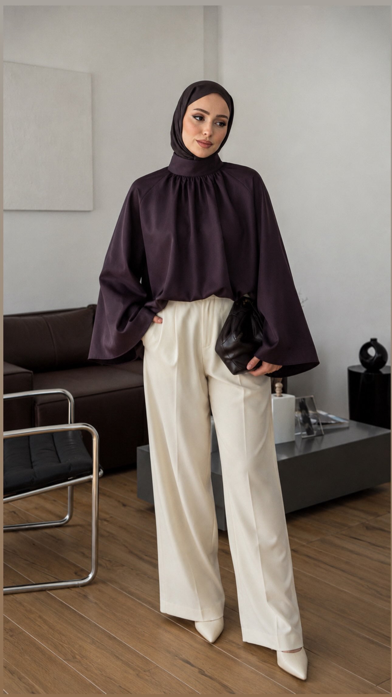 BLOUSE COL MONTANT