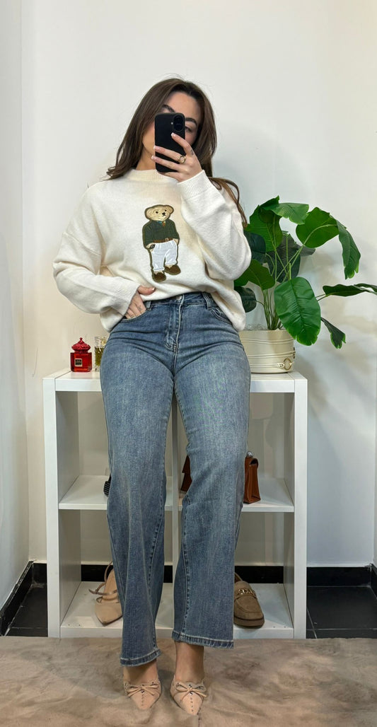 Jean wide-leg