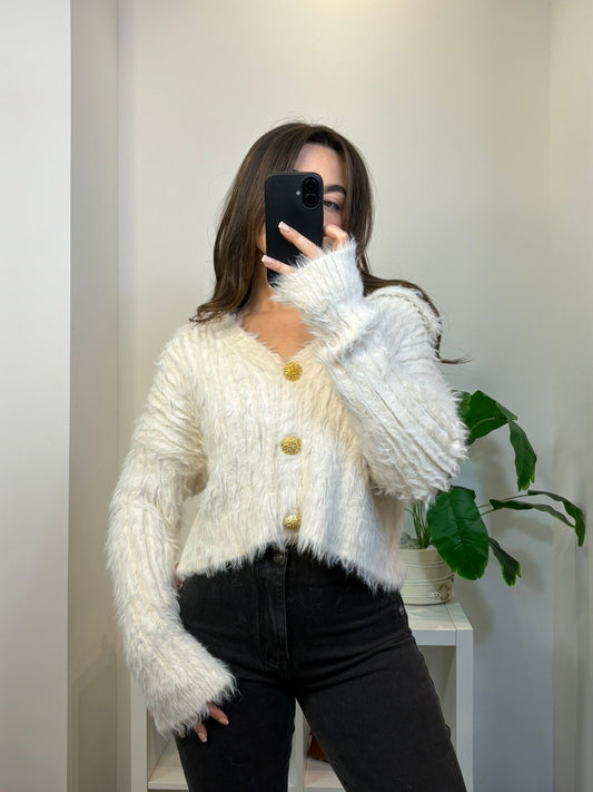 Pull effet fourrure