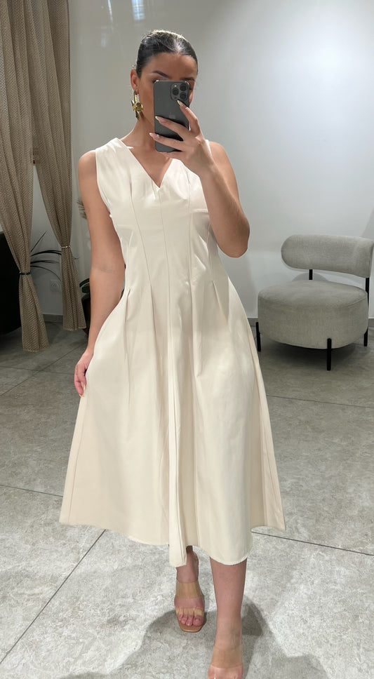 ROBE ÉVASÉ AVEC TIRETTE