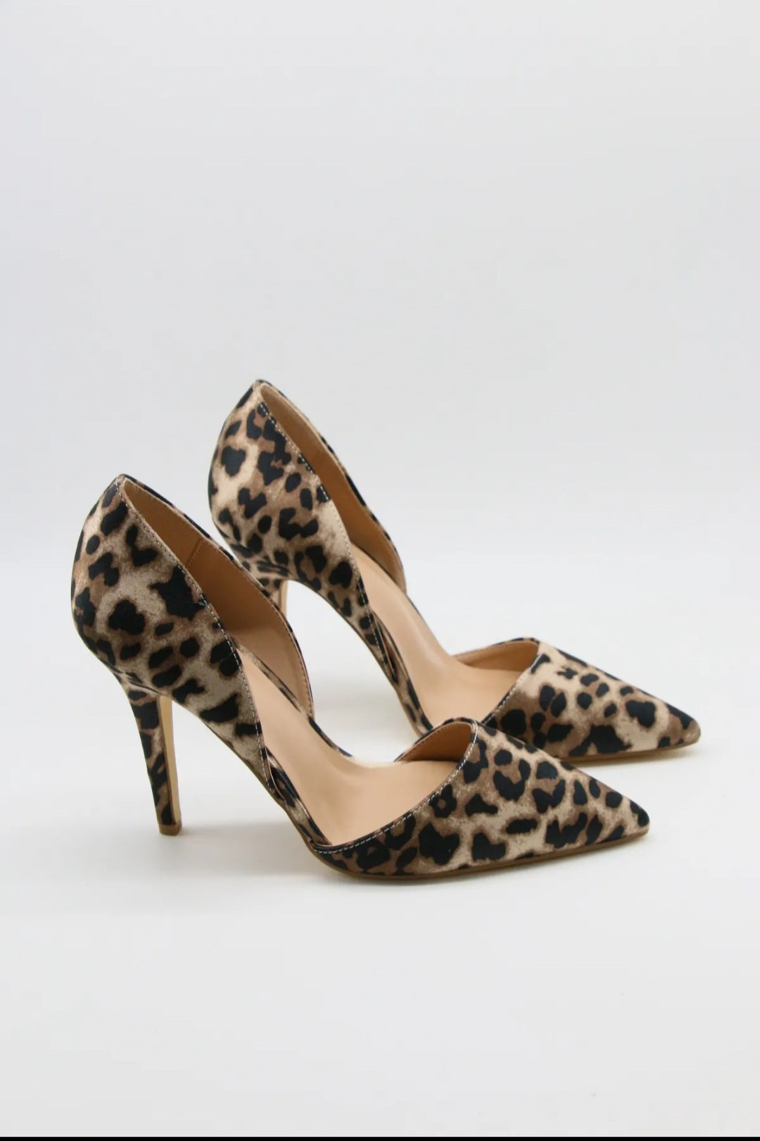 ESCARPIN SATINÉ LEOPARD