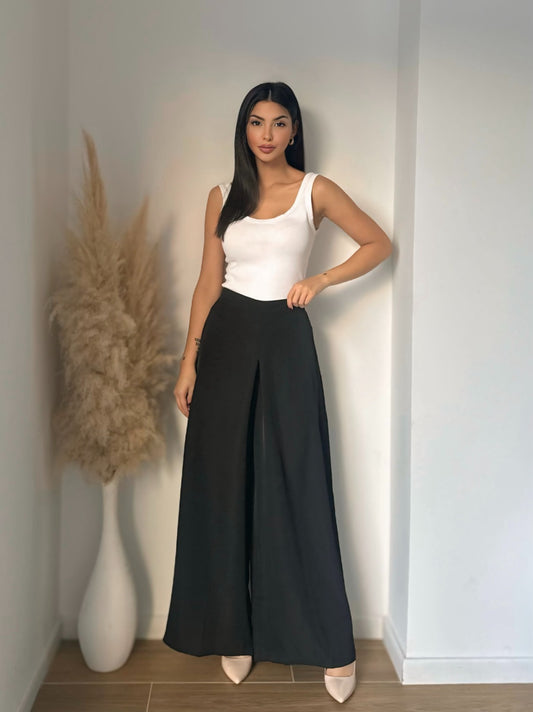 PANTALON FLUIDE EFFET JUPE