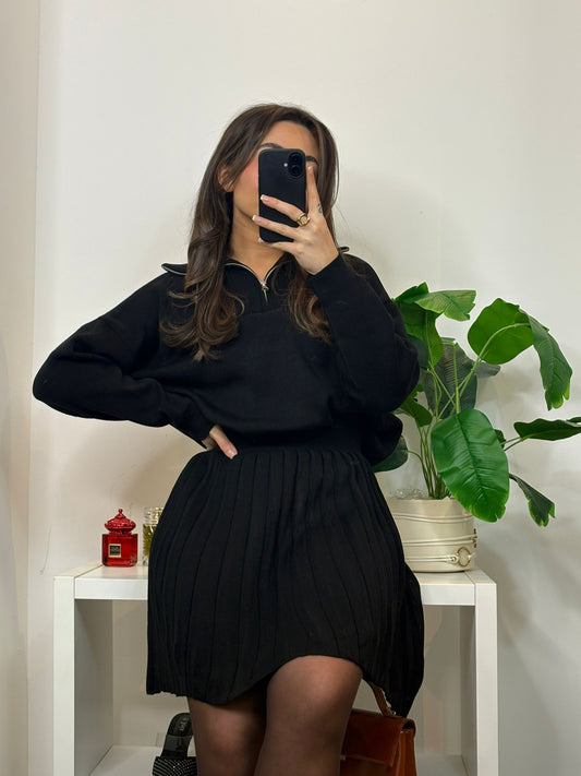ENSEMBLE JUPE PLISSÉ