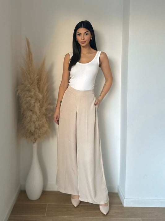PANTALON FLUIDE EFFET JUPE