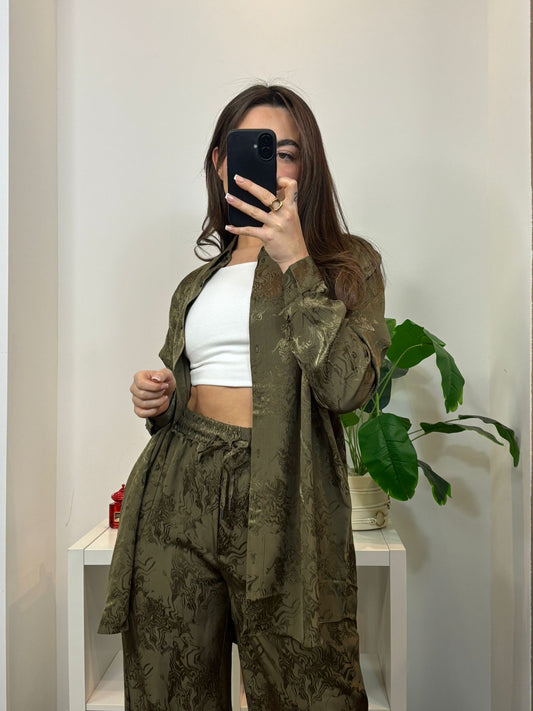 CHEMISE FLUIDE IMPRIMÉ SATINÉ